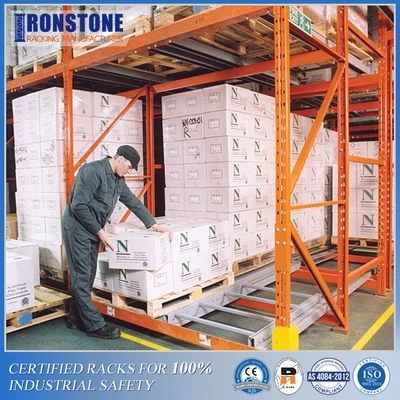 Easy Retrieval Push Back Rack System For LIFO Inventory Rotation  - Ironstone 