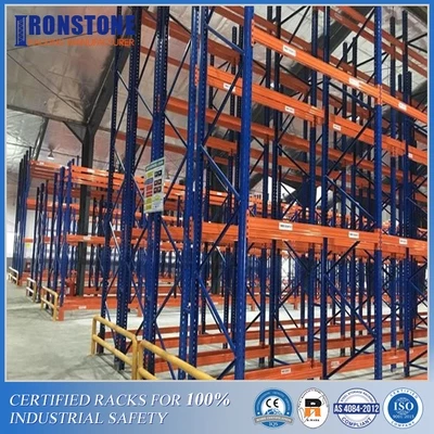 Moderate Inventory Flow Double Deep Metal Rack For Safe Storage  - Ironstone 