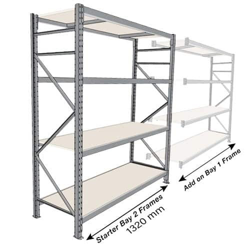 Metal Adjustable Garage Long Span Shelving